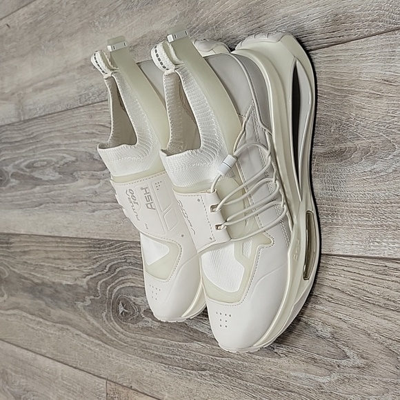 ASH FUTURA 100 Eco Trainers Size 38 (US 8) in Recycled White Knit NEW - Picture 3 of 10